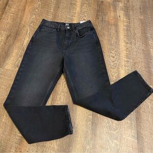 NWT Urban Outfitters BDG Mom High Waisted Tapered Black Jeans Size 27W 32L